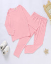 Super Soft and cool 12M-10Y Bamboo Pajamas Summer Children Sleepwear home wear Set Cozy PINK 